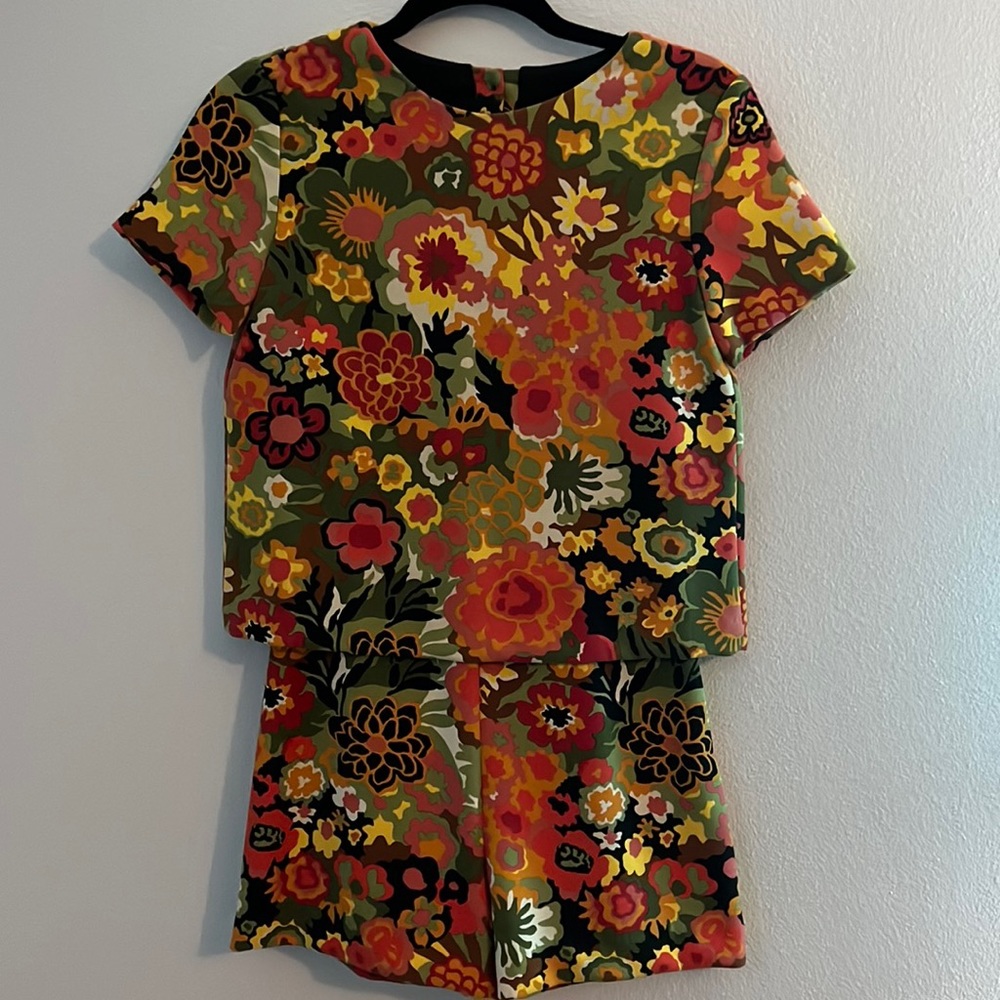 Zara floral jumsuit